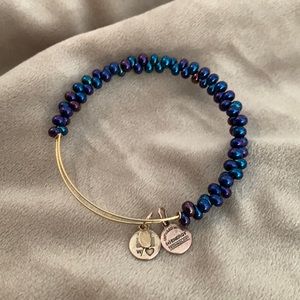 Alex and Ani blue beaded bracelet